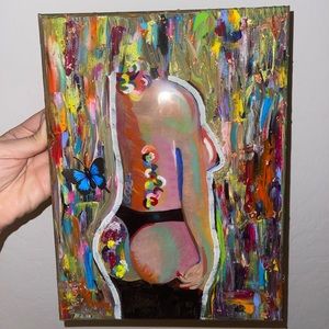 Painting I made of a female body